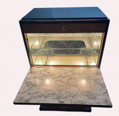 Custom Adapted Vintage Art Deco Black Lacquer Bar - 4703383