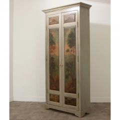 Custom Armoire Made with 19th Century Painted Boiserie Doors - 2995916