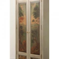 Custom Armoire Made with 19th Century Painted Boiserie Doors - 2995948