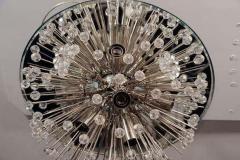 Custom Austrian Snowflake Crystal Flush Mount - 3157892