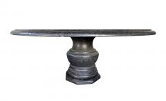 Custom Belgian Belgian Bluestone Round Dining Center Table with Baluster Base - 4410153
