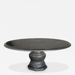 Custom Belgian Belgian Bluestone Round Dining Center Table with Baluster Base - 4412147