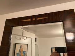 Custom Beveled Art Deco Macassar and inlay Tall Vertical Mirror - 1343395