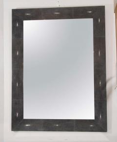Custom Black Shagreen Mirror - 4530991