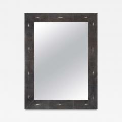 Custom Black Shagreen Mirror - 4532352