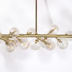 Custom Branch Form Hand blown Murano Glass w 24k Gold Brass Fitted Chandelier - 3645221