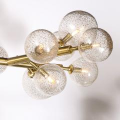 Custom Branch Form Hand blown Murano Glass w 24k Gold Brass Fitted Chandelier - 3645294