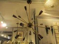 Custom Brass and Copper Sputnik Chandelier with 14 Arms - 344335