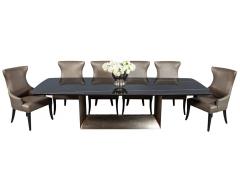 Custom Cannon Modern Porcelain Top Dining Table - 1997743