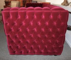 Custom Carmen Capitone Tufted Velvet Sofa - 383666