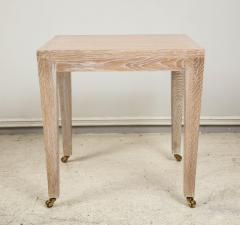 Custom Cerused Oak Table on Castors - 1048998