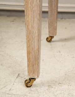 Custom Cerused Oak Table on Castors - 1048999