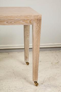 Custom Cerused Oak Table on Castors - 1049000