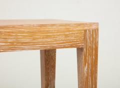 Custom Cerused Oak Table on Tapered Legs - 1048990