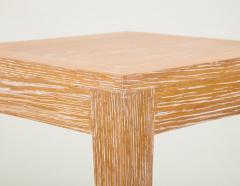 Custom Cerused Oak Table on Tapered Legs - 1048993