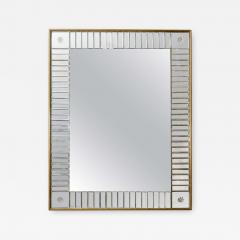 Custom Clear Mirror in Mirror Baguettes and Gold Leaf Frame - 3117056