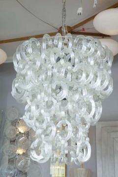 Custom Clear Murano Glass C Link Chandelier - 3137856
