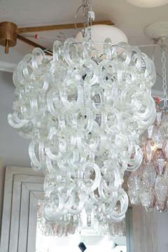 Custom Clear Murano Glass C Link Chandelier - 3137858