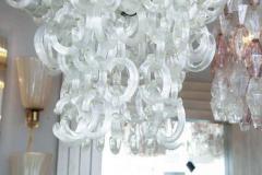 Custom Clear Murano Glass C Link Chandelier - 3137859
