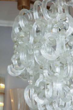 Custom Clear Murano Glass C Link Chandelier - 3137860