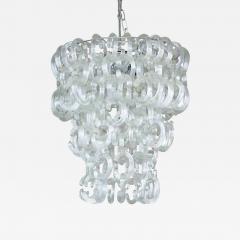 Custom Clear Murano Glass C Link Chandelier - 3139743