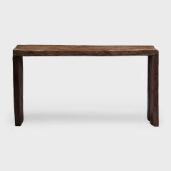 Custom Coffee Reclaimed Elm Waterfall Table - 4175957