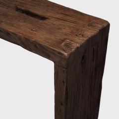 Custom Coffee Reclaimed Elm Waterfall Table - 4175959
