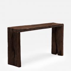 Custom Coffee Reclaimed Elm Waterfall Table - 4178841