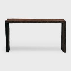 Custom Espresso Reclaimed Elm Waterfall Table - 4175963
