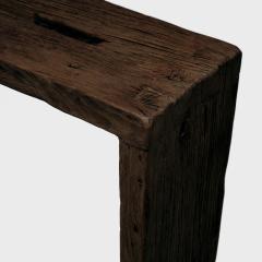 Custom Espresso Reclaimed Elm Waterfall Table - 4175965