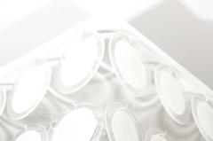 Custom Flush Mount White Murano Disc Lighting Fixture in the Manner of Vistosi - 3106269