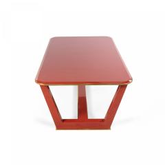Custom French 1940s Style Red Lacquered Coffee Table - 4630958