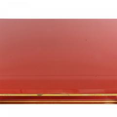 Custom French 1940s Style Red Lacquered Coffee Table - 4630960