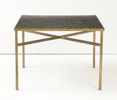Custom Game Table Terrazzo Top With Brass Base - 4349071