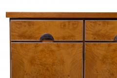 Custom German Burlwood and Steel Credenza - 239880