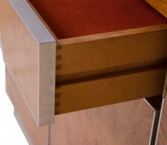 Custom German Burlwood and Steel Credenza - 239882