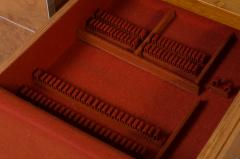 Custom German Burlwood and Steel Credenza - 239885