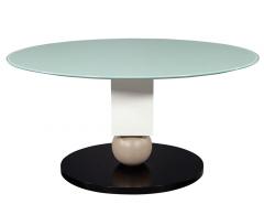 Custom Glass Top Modern Dining Table - 1994746
