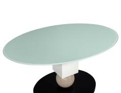 Custom Glass Top Modern Dining Table - 1994747