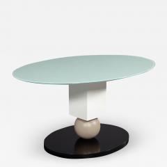 Custom Glass Top Modern Dining Table - 2002109