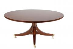 Custom Handmade Round Mahogany Dining Table - 3936978