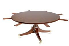 Custom Handmade Round Mahogany Dining Table - 3936980