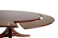 Custom Handmade Round Mahogany Dining Table - 3936981