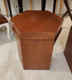 Custom Hexagonal Oak End Table - 4316140