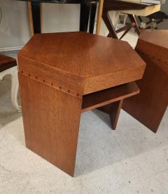 Custom Hexagonal Oak End Table - 4316142