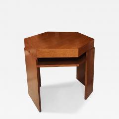 Custom Hexagonal Oak End Table - 4412245