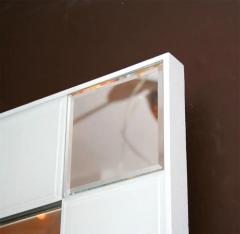 Custom High Style Modern White Glass Mirror - 3096584