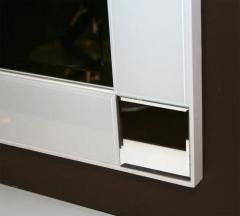 Custom High Style Modern White Glass Mirror - 3096608