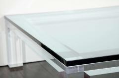 Custom Lucite and Glass Coffee Table - 4530969
