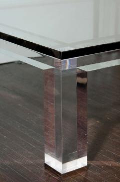 Custom Lucite and Glass Coffee Table - 4530971